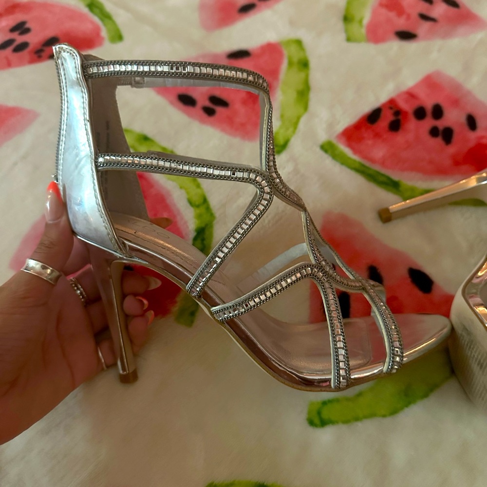 Silver heels